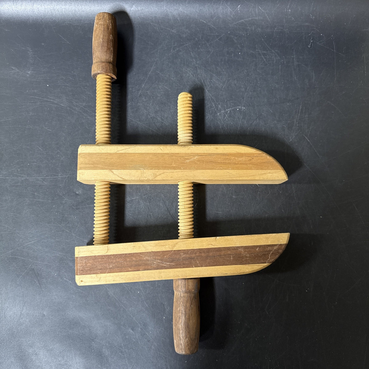 Craftsman Walnut and Maple wooden clamp S/N17319
