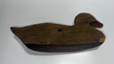 Vintage Hand-Carved Wooden Duck Decoy with Hole – Rustic Hunting Collectible