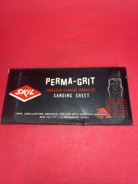 Vintage Skil Brand Perma Grit Tungsten Carbide No 18700 Fine Grit 150