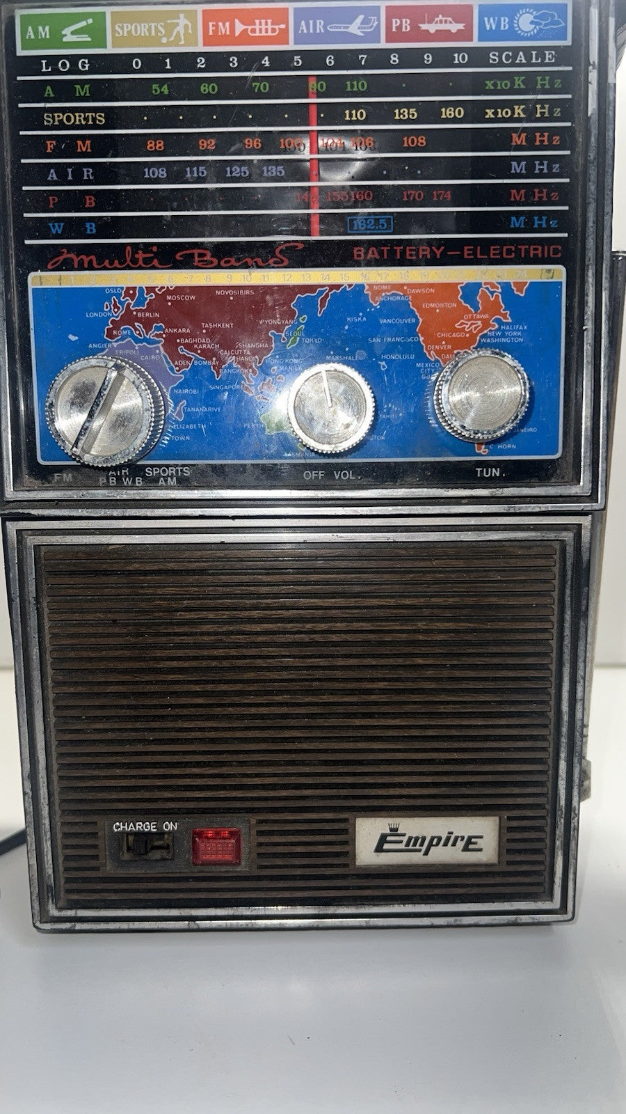 Vintage Empire Ultrasonics 1710PA Multi-Band Radio AM/FM/AIR/PB/WB Works