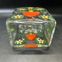 Sweden Burning Heart Multicolored Hand Painted Jug or Decanter