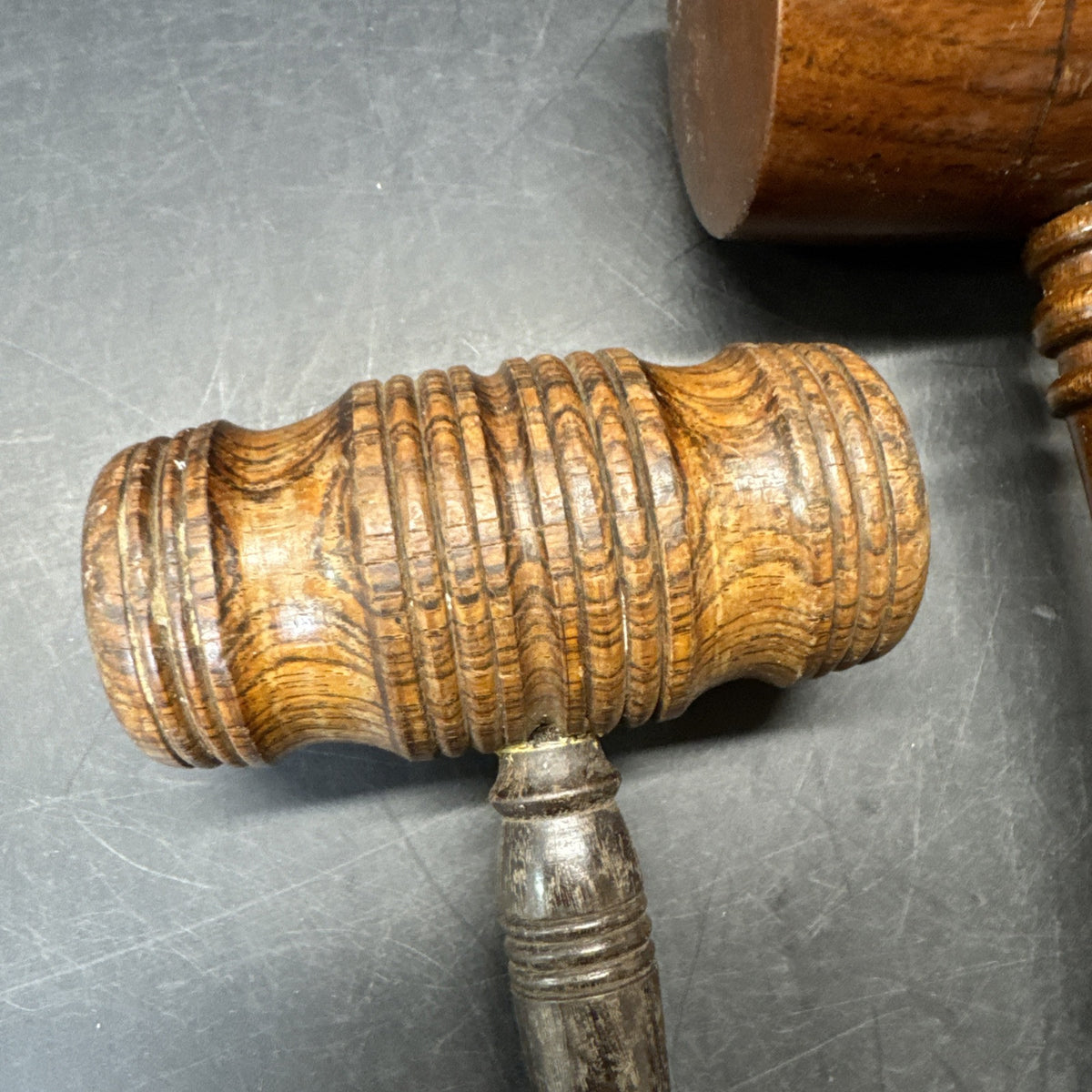 3 Vintage Wooden Judge’s Gavel, Mallet, Auctioneer