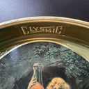 Vintage Clysmic King Of Table Waters Metal Serving Tray 14” Platter