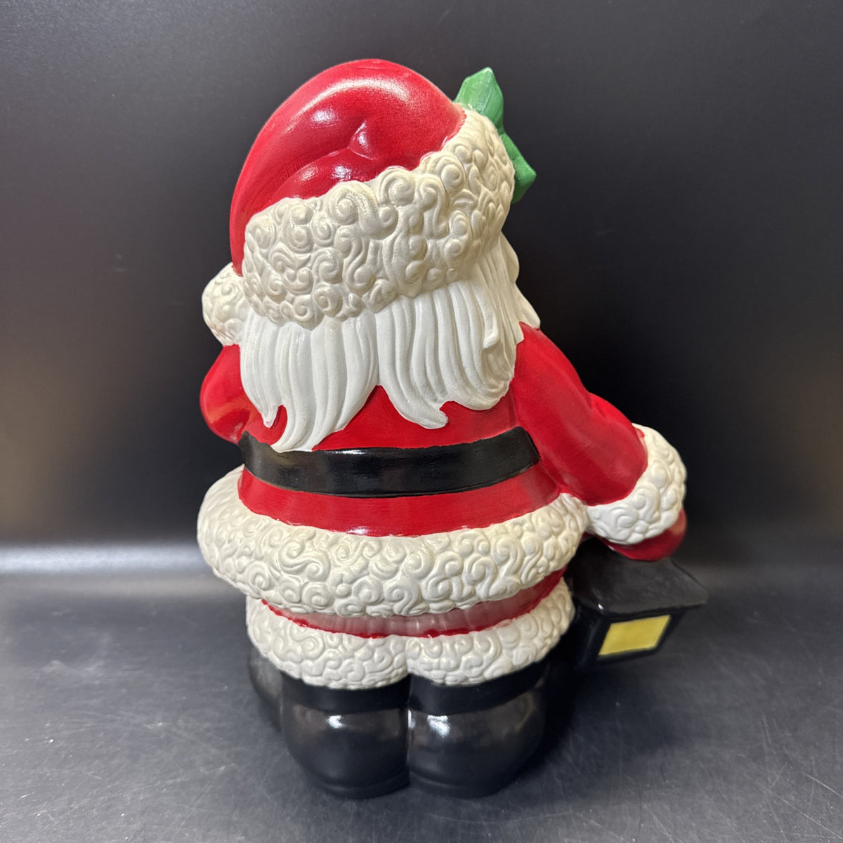 Vintage Christmas Ceramic Mold Winking Santa Clause & Waving Mrs Clause