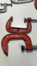Large Lot 13 of Vintage & Modern C-Clamps -Adjustable, Heavy Duty, Various Sizes