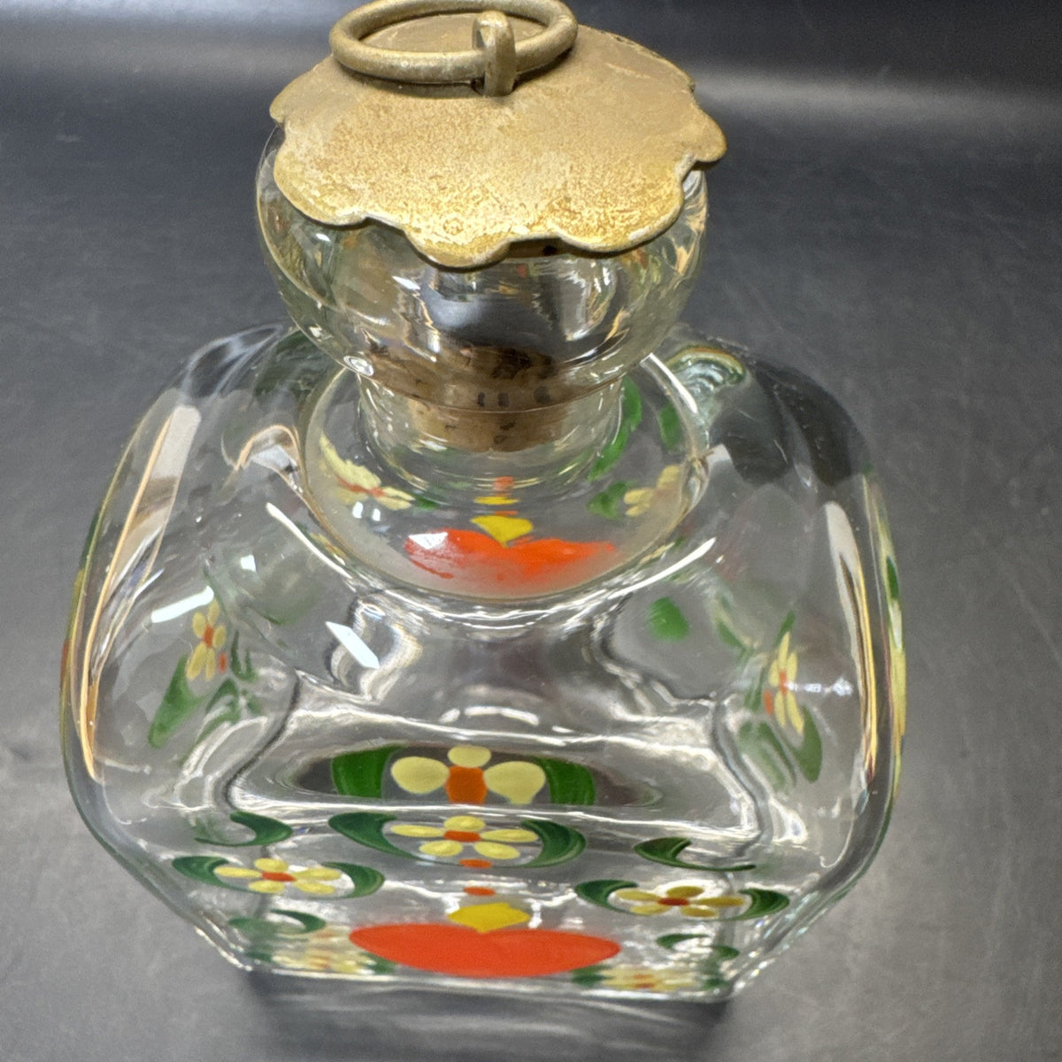 Sweden Burning Heart Multicolored Hand Painted Jug or Decanter