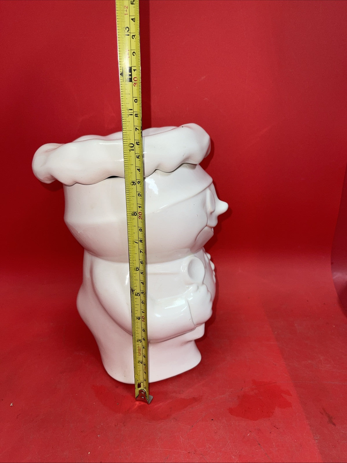 McCoy #183 Pillsbury Doughboy Bobby The Baker Lidded Cookie Jar 10" Tall Vtg