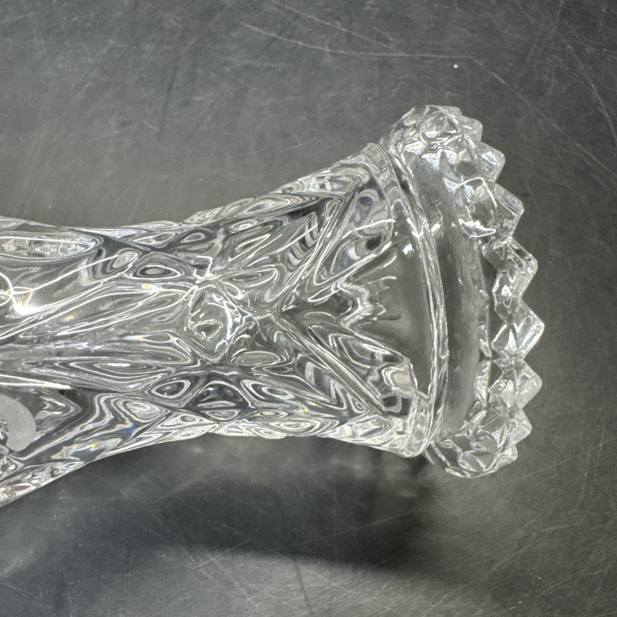 Hofbauer Collection Lead Crystal Vase With Bird 5 1/3” Tall