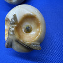 Genuine Alabaster Stone Owl Set Of 2
