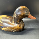 Wooden Duck Decoy Hand Carved Painted Wood Figure