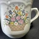 Sango Stoneware Chesapeake Set Of Cups (6pcs) And Saucers (3pcs)