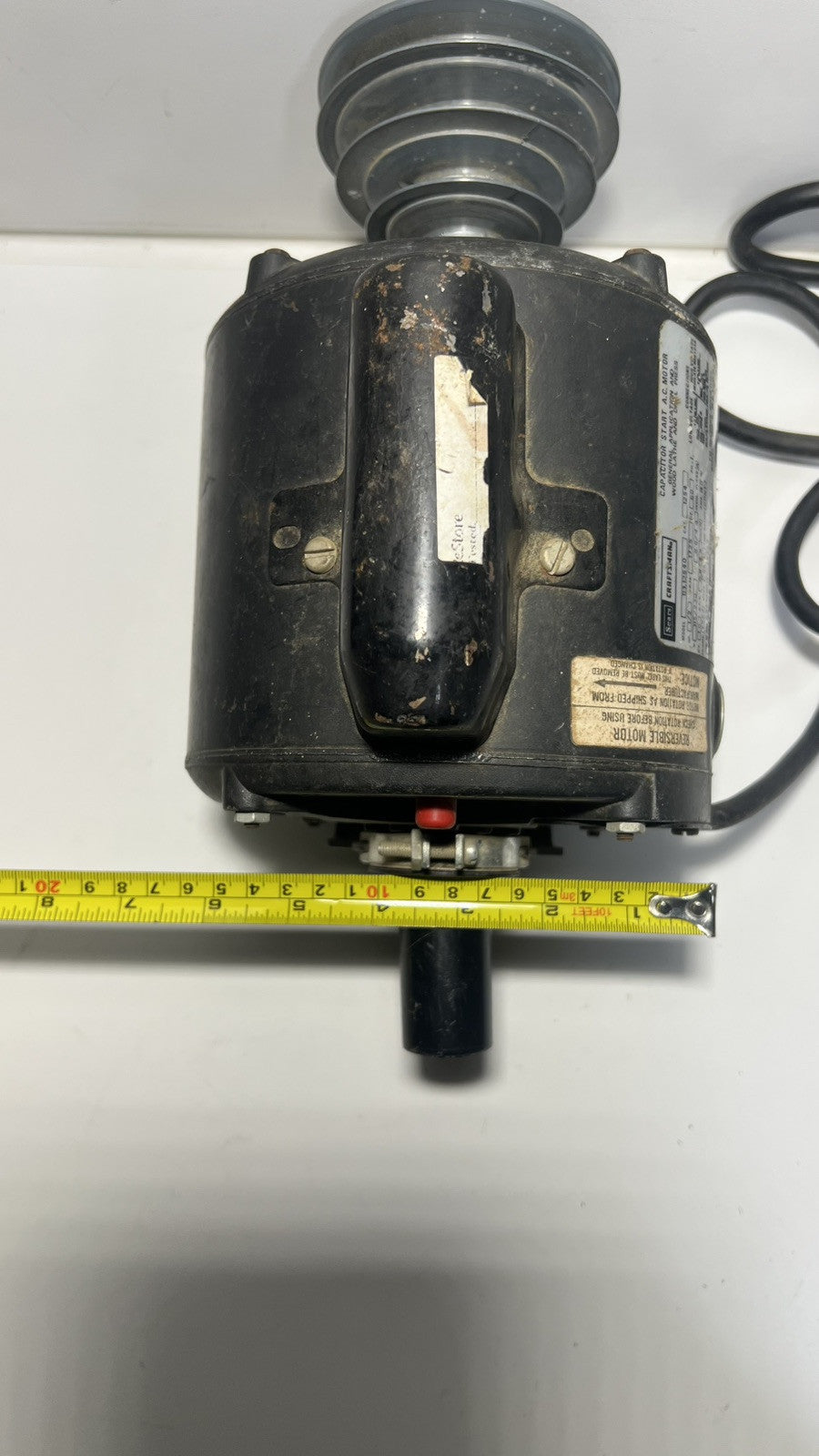 Vintage Sears Craftsman Capacitor Start A.C. Motor, Model 113.12540