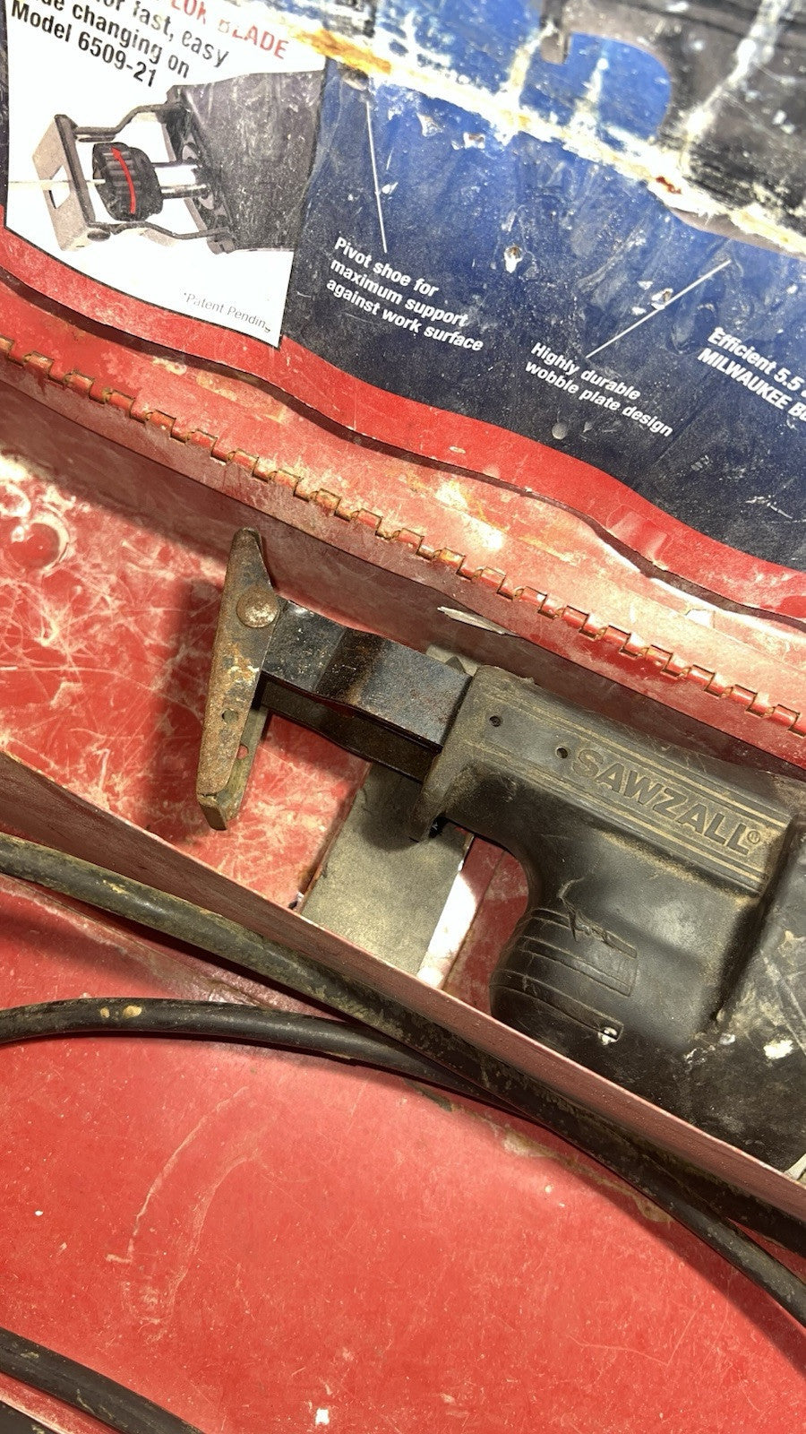 Milwaukee Heavy Duty Sawzall, Model 6509-21, Used, Tested, Case