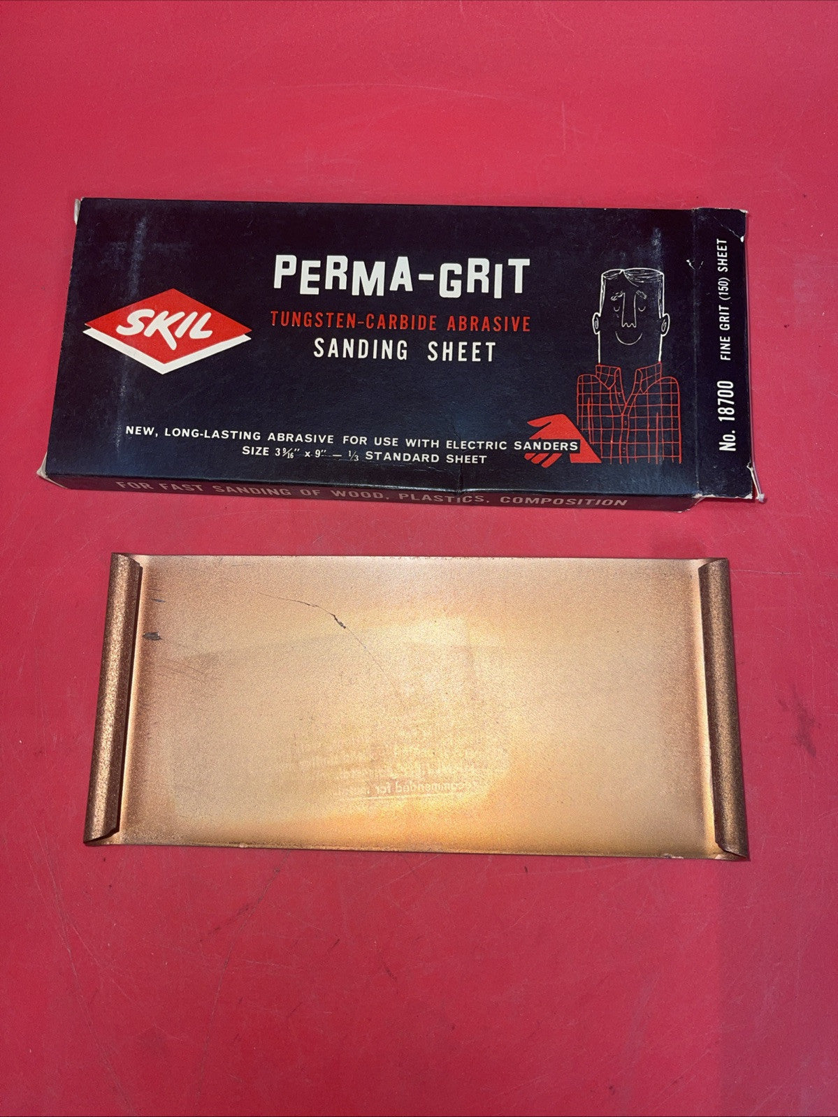Vintage Skil Brand Perma Grit Tungsten Carbide No 18700 Fine Grit 150