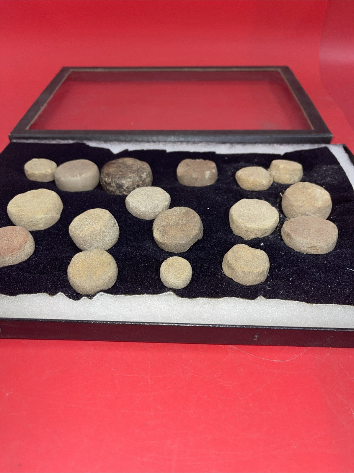 Indian Artifacts Lot of 17  Discoidals Game Stones