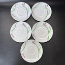 Martha Stewart Everyday 5.5” Coffee Cups (7pcs) And Saucers (5pcs)