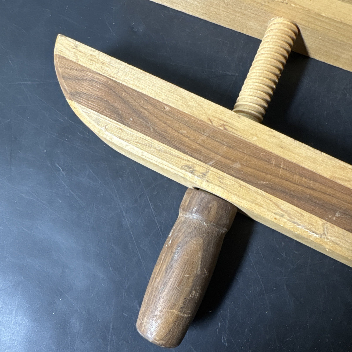 Craftsman Walnut and Maple wooden clamp S/N17319
