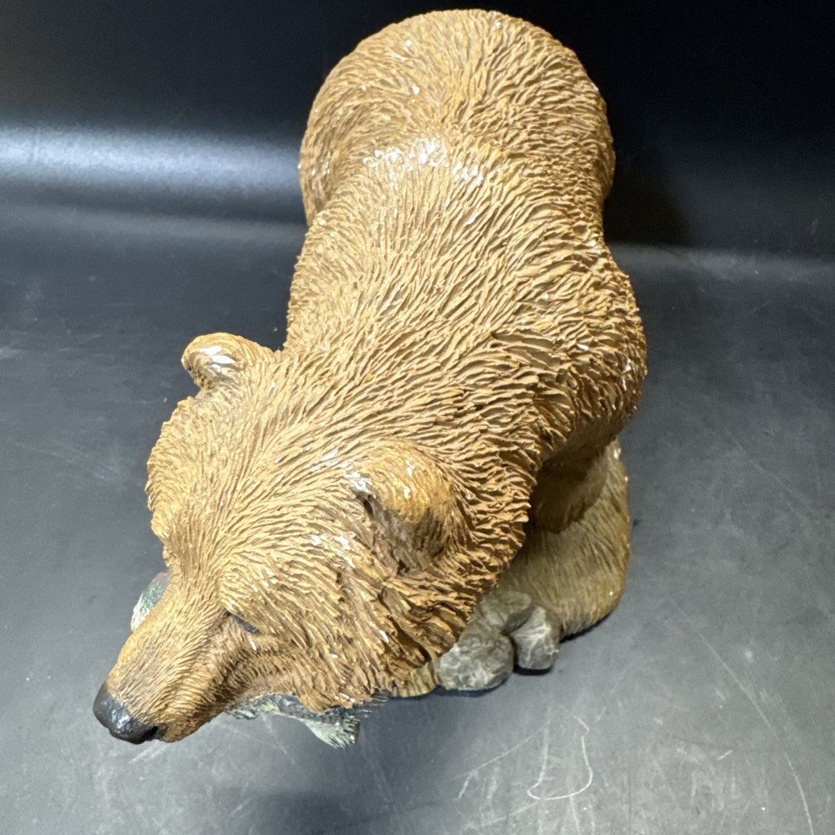 Sandicast Nature’s Habitat Grizzly Bear Figurine Wildlife Signed By Sandra Brue
