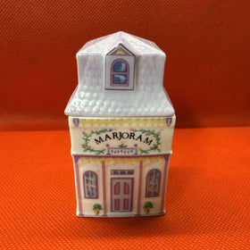 Vintage 1989 Lenox Spice Village MARJORAM Jar & Lid