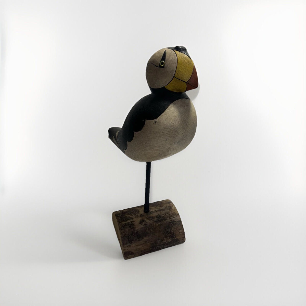 Hand-Carved Wooden Duck Decoy Signed R. Wassel 1987 Vintage Hunting Collectible