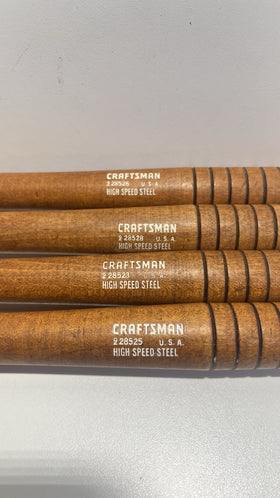 Sears CRAFTSMAN  Vintage Set of 4 Wood Turning Chisels 15"