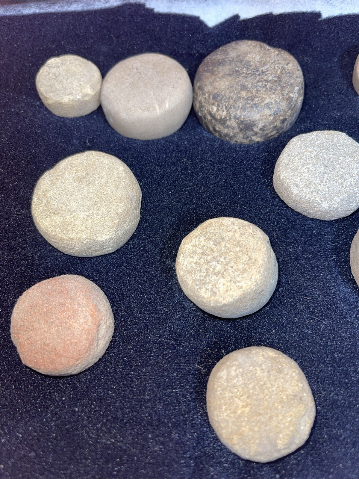 Indian Artifacts Lot of 17  Discoidals Game Stones