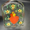 Sweden Burning Heart Multicolored Hand Painted Jug or Decanter