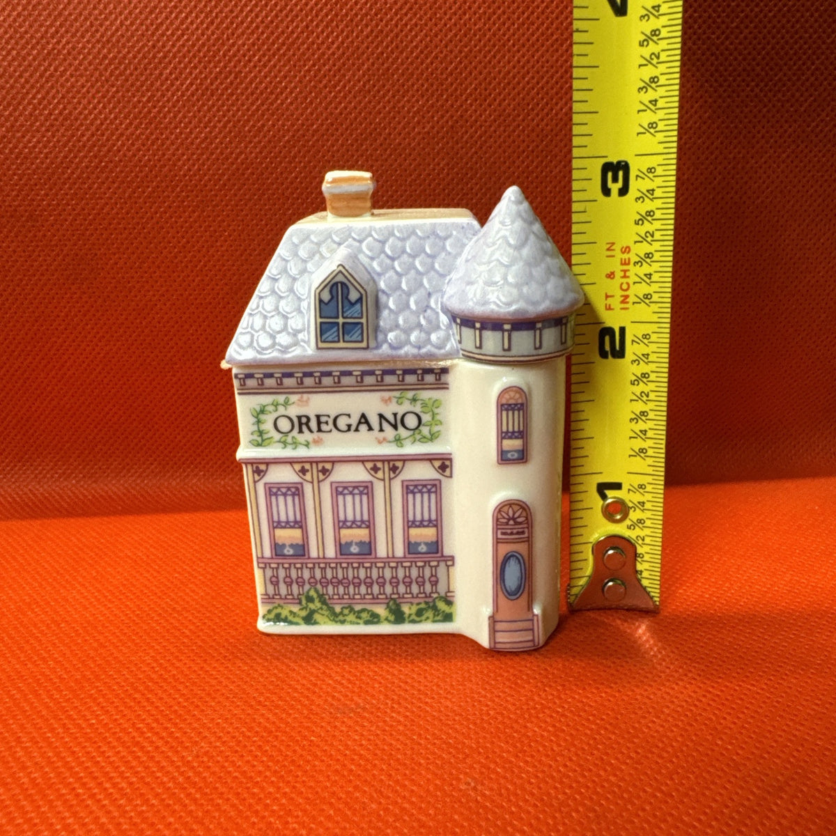 Vintage 1989 Lenox Spice Village OREGANO Spice Jar With Lid