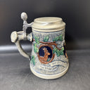 Vtg Western Germany Lidded Beer Stein Original  Thewalt Hunter & Deer