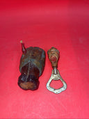 Vintage  Wood Hand Carved Bottle Opener Full Figure  Collectors