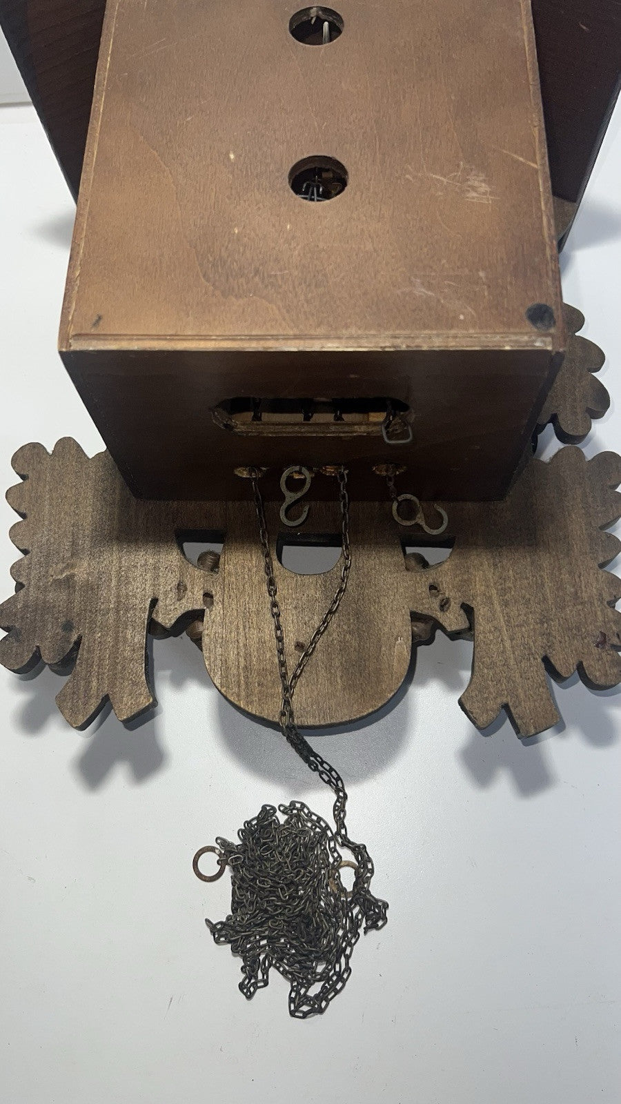 Vintage Black Forest German Hunter Cuckoo Wall Clock - Deer & Game Theme Unteste