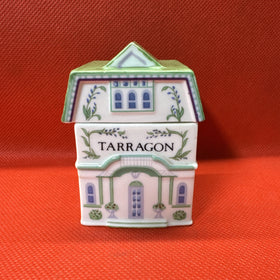 Vintage 1989 Lenox Spice Village TARRAGON Jar With Lid