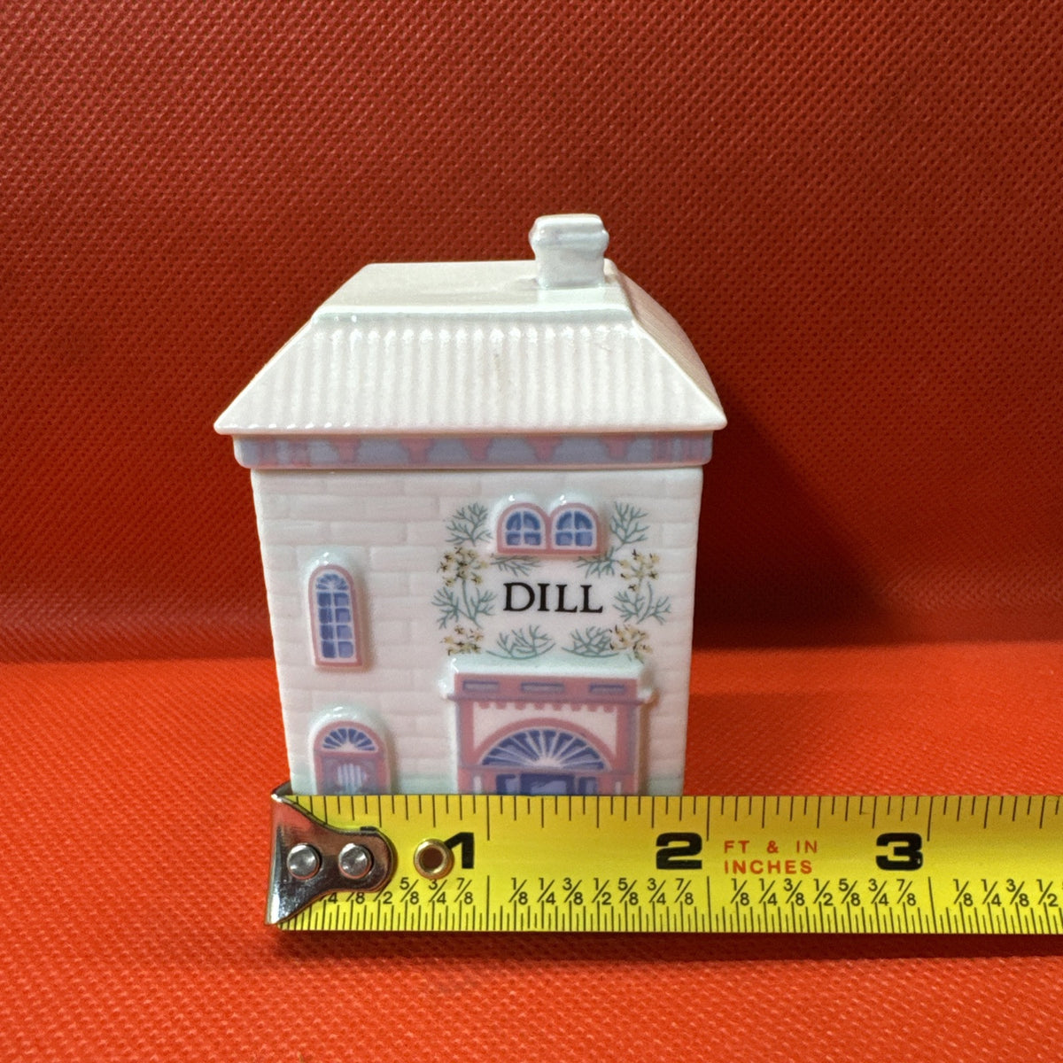 Vintage 1989 Lenox Spice Village DILL Jar With Lid