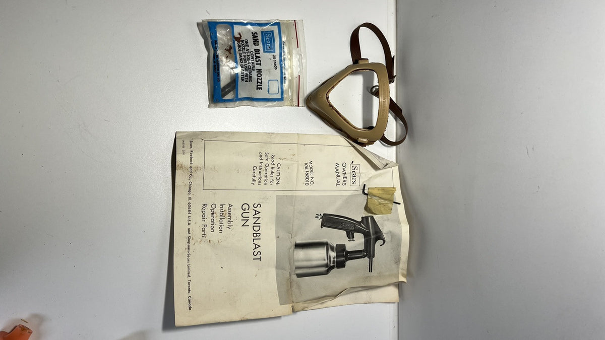 Vintage Sears 30.16801 Air Pressured Sandblaster Gun