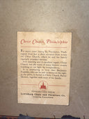 Framed Print "George & Martha Washington at Christ Church" vintage estate