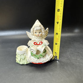 Vintage Artmark Christmas Angel Candle Holder Japan 1950’s