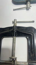 Large Lot 13 of Vintage & Modern C-Clamps -Adjustable, Heavy Duty, Various Sizes