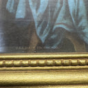 Jesus The Last Supper Picture A.P.Co.Chicago Religious With Wood Frame 15”x8”