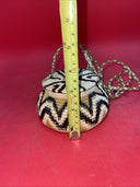 African Hand Woven Basket with Lid 3”x4”
