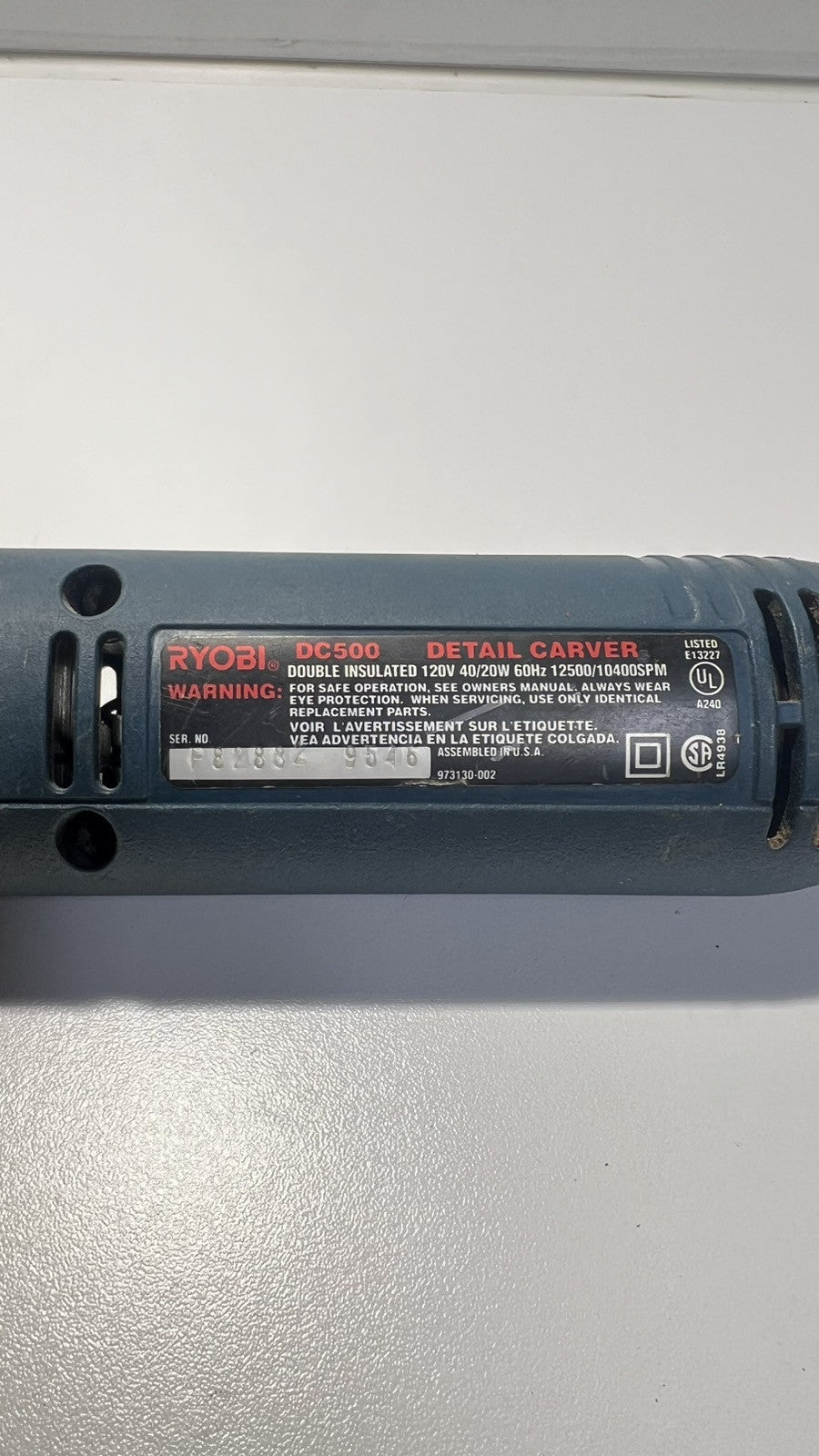 Ryobi Detail Carver 2 Speed DC 500 Tested