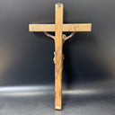Vintage Wooden Cross Religious 7.5”x13.5”