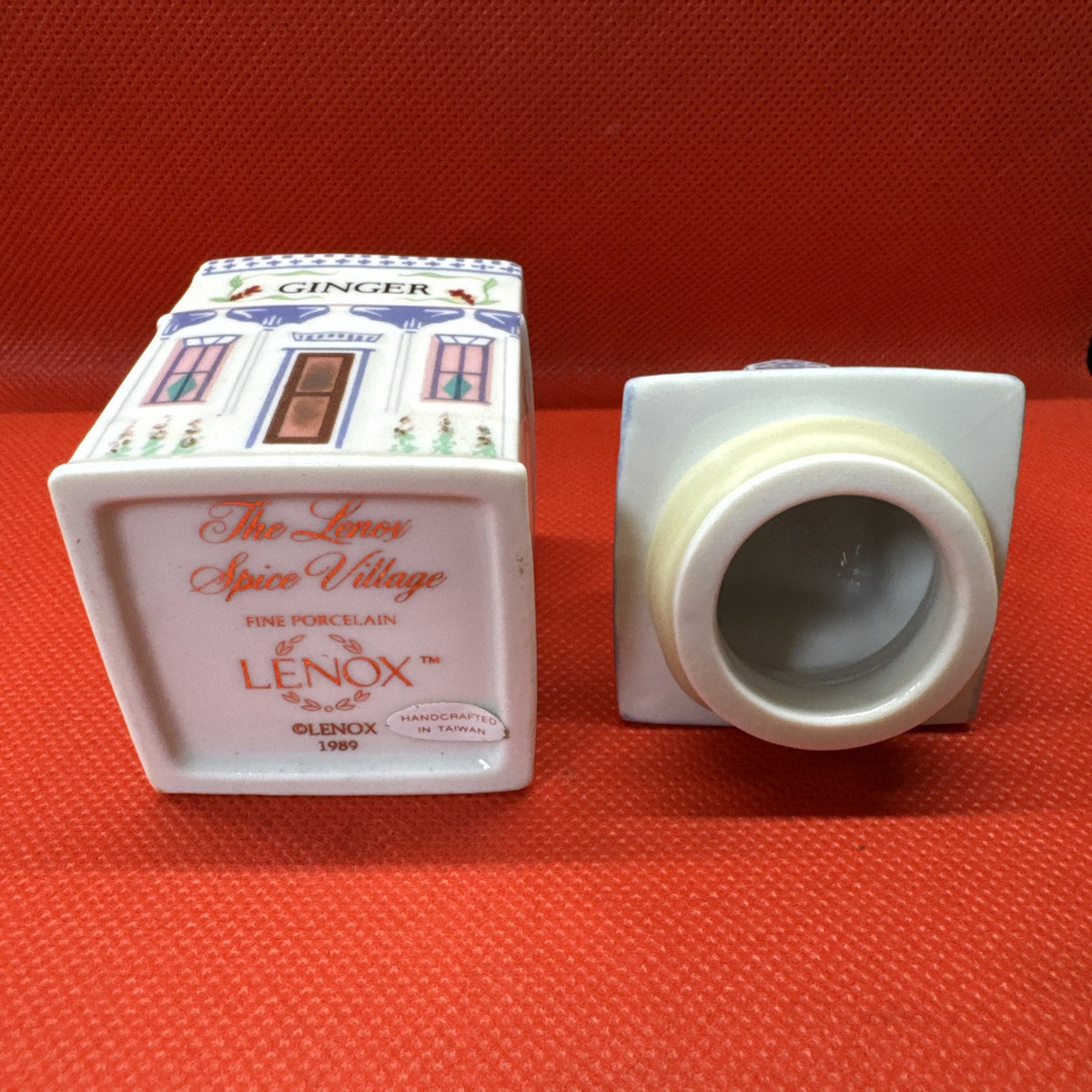 Vintage 1989 Lenox Spice Village GINGER Jar With Lid
