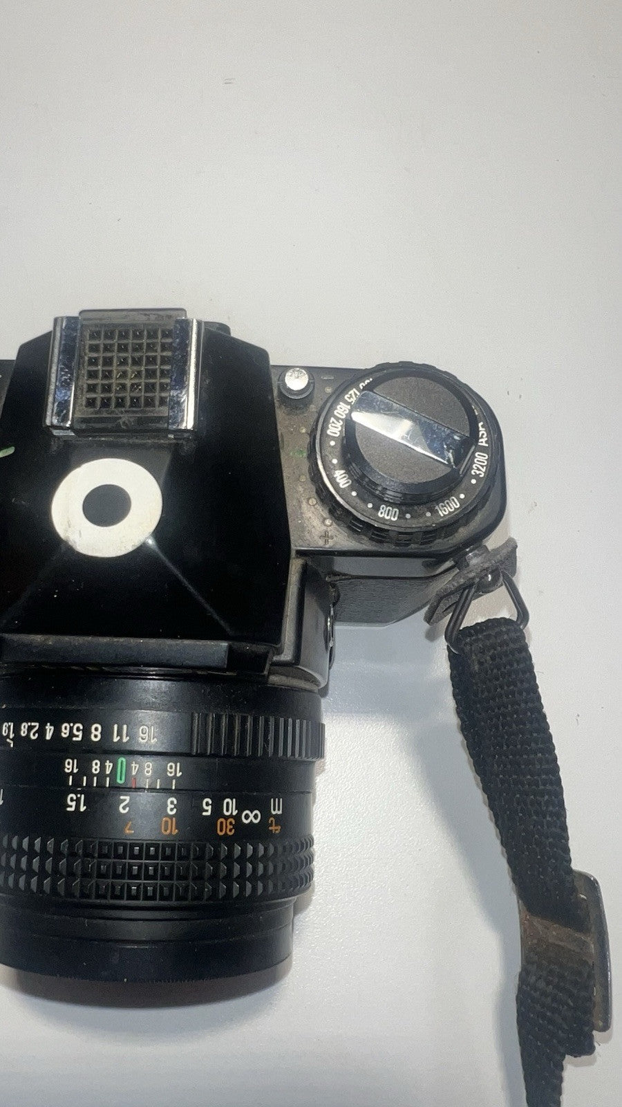 CHINON CE-4 Vintage 35mm SLR Film Camera with Rokinon 49mm- Untested