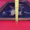 Vintage 50s Jose Luis Betanzos Boy with Parrots 16” x 12”  Framed Print