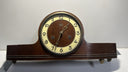 Vintage DDR Sonneberg Wooden Mantel Clock with Gong - For Repair (No Key)