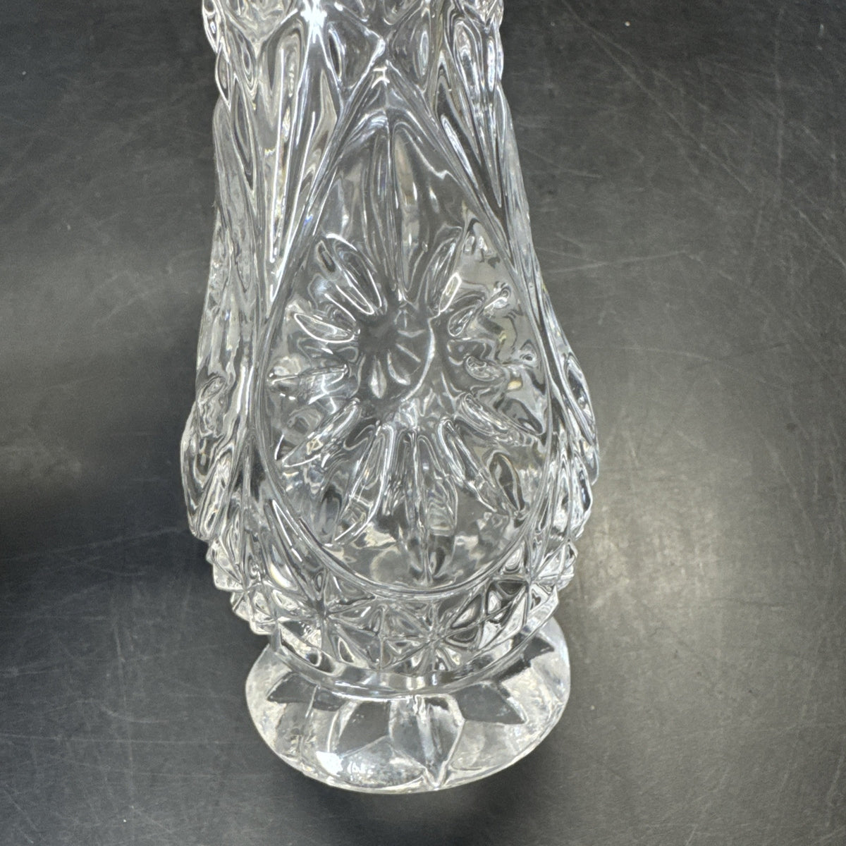 Hofbauer Collection Lead Crystal Vase With Bird 5 1/3” Tall