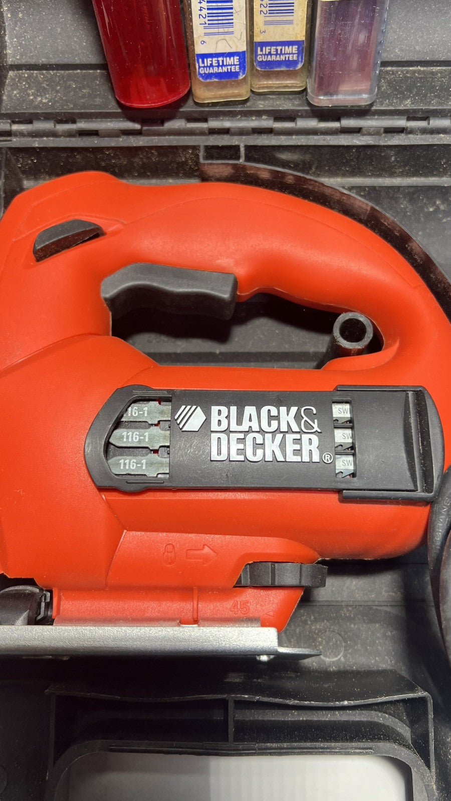 Black & Decker JS500 Corded Jig Saw In Case~Tested