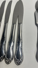 Simeon L & George H Rogers Oneida Xtra Jasmine Flatware Set / 48 Pieces