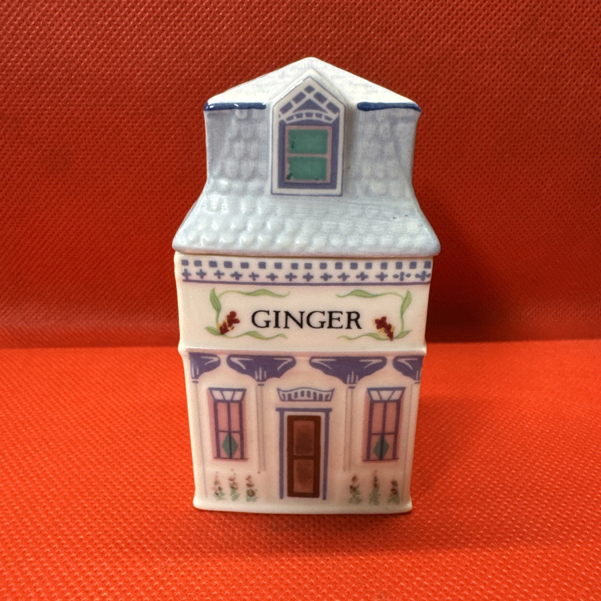 Vintage 1989 Lenox Spice Village GINGER Jar With Lid