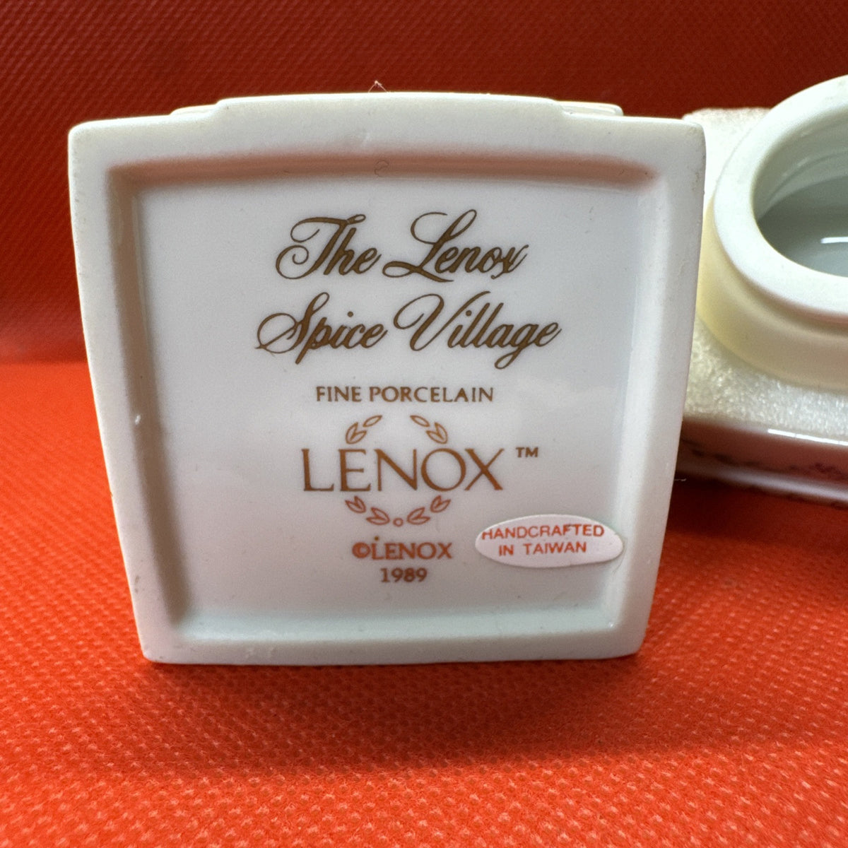 Vintage 1989 Lenox Spice Village ALLSPICE Jar With Lid